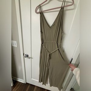 Old Navy Olive Green V-Neck Jumpsuit Romper